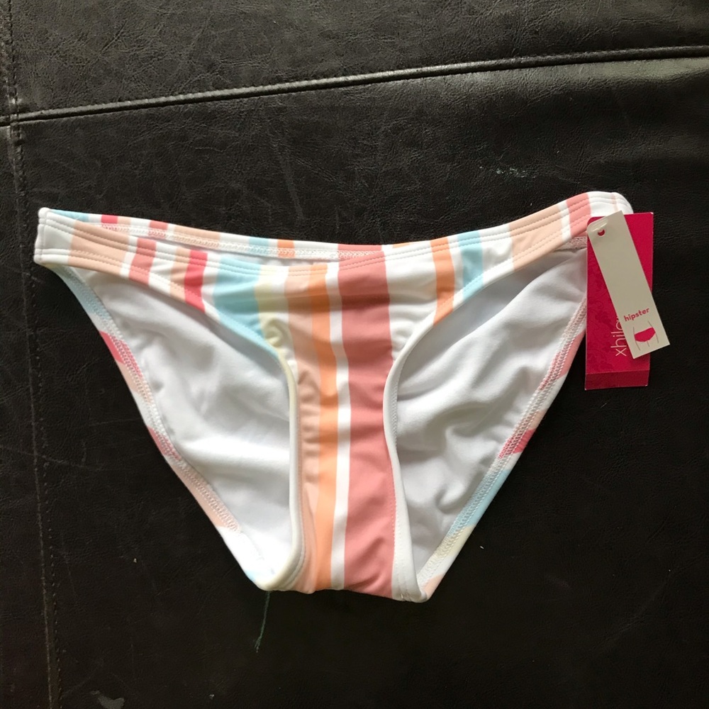 NWT xs striped xhilaration bathing suit bottoms